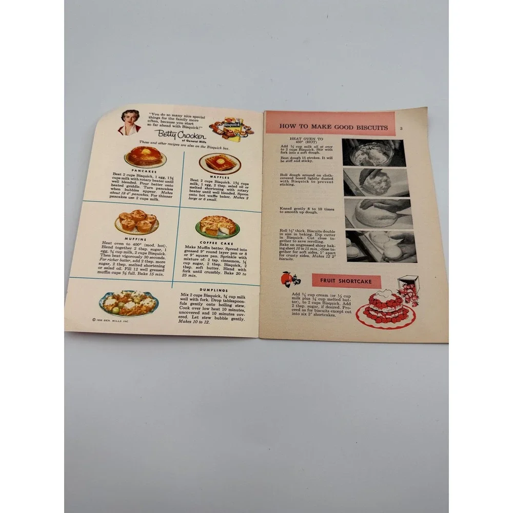 Vintage 1956 Betty Crocker Bisquick Cook Book 157 Recipes General Mills Booklet